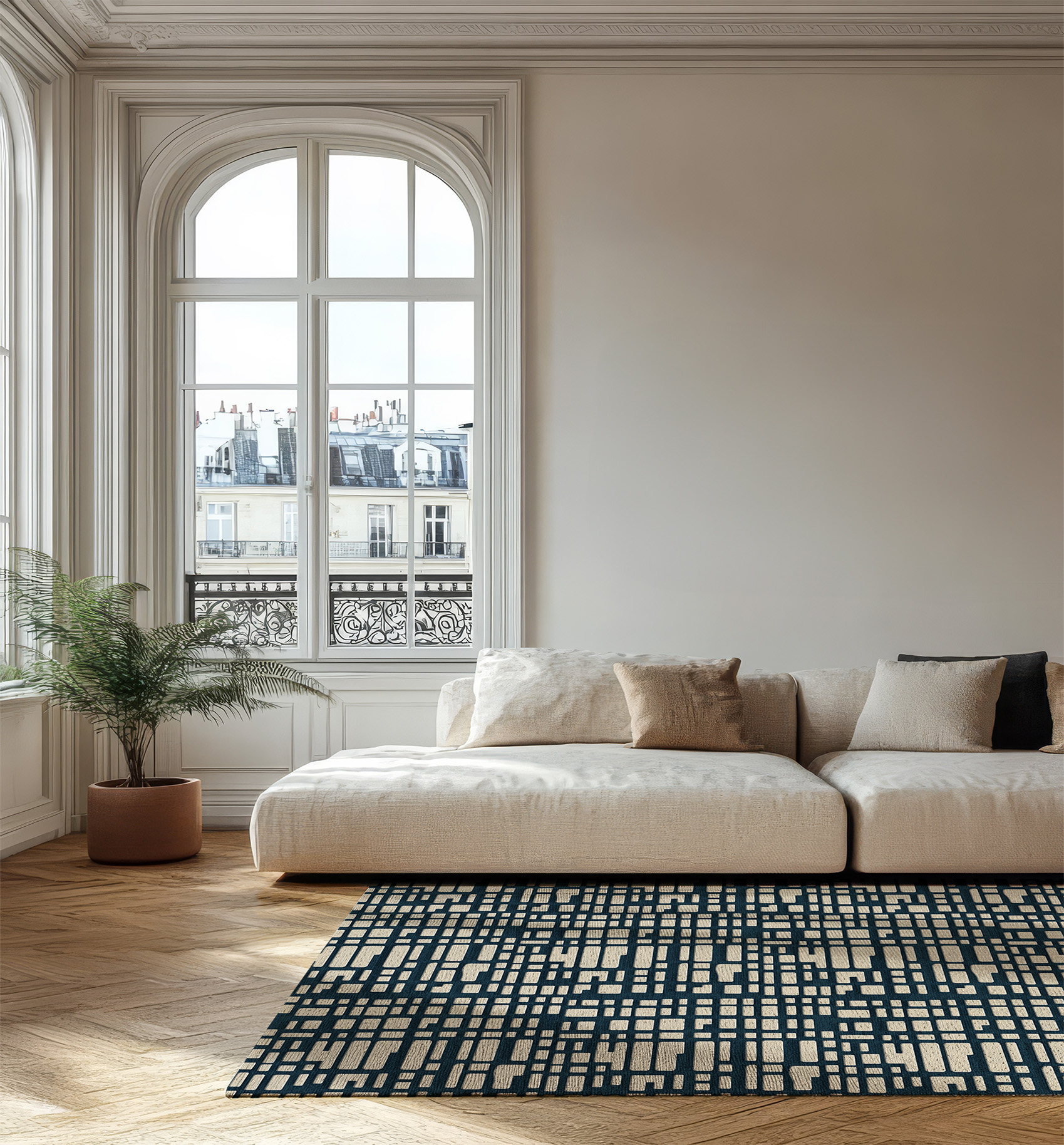 Gridfall Denim Room Render 01